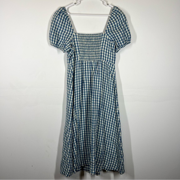 Boden Square Neck 100% Linen Midi Dress Size US 8 - Picture 4 of 11